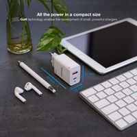 Miniatura 4 de CARGADOR USB PARED TOOQ TQWC-GANQCPD45WT GAN USB-C/PD + USB-A/QC 45W BLANCO