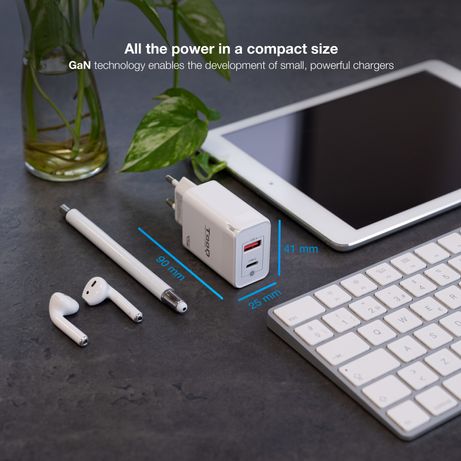 CARGADOR USB PARED TOOQ TQWC-GANQCPD45WT GAN USB-C/PD + USB-A/QC 45W BLANCO - Imagen 4 de 7 CARGADOR USB PARED TOOQ TQWC-GANQCPD45WT GAN USB-C/PD + USB-A/QC 45W BLANCO - Imagen 4 de 7