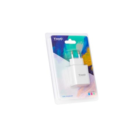 CARGADOR USB PARED TOOQ TQWC-PDUSBC20WUSB-C PD3.0 20W BLANCO - Imagen 3 de 3 CARGADOR USB PARED TOOQ TQWC-PDUSBC20WUSB-C PD3.0 20W BLANCO - Imagen 3 de 3