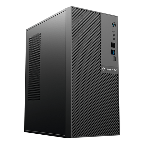 UNYKA Caja Ordenador NUMEN UK5015 Micro ATX 15 Litros con 5 Puertos USB Negro - Imagen 1 de 8 UNYKA Caja Ordenador NUMEN UK5015 Micro ATX 15 Litros con 5 Puertos USB Negro - Imagen 1 de 8