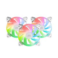 Miniatura 2 de KIT 3xVENTILADOR INTERNO ARGB MARS GAMING MF-3A KIT BLANCO 12x12cm ARGB RAINBOW