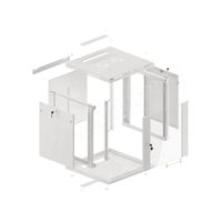 Miniatura 3 de ARMARIO RACK LANBERG 12U 600X600X368 AUTO ENSAMBLADO 19" HASTA 60 KG GRIS