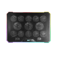 Miniatura 1 de SOPORTE/REFRIGERADOR PORTATIL 17´´ MARS GAMING MNBC13 13VENT NEGRO RGB