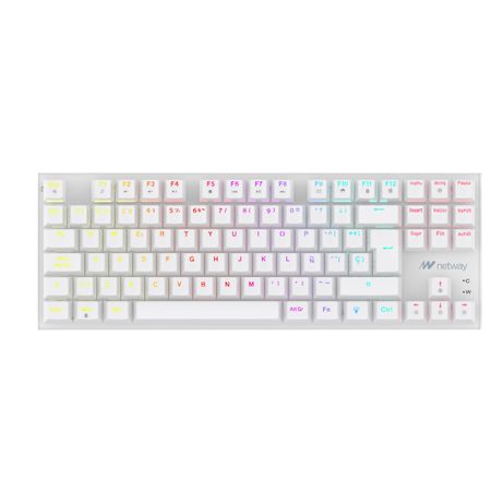 TECLADO MECANICO NETWAY GAMING XK740TKL BLANCO - Imagen 1 de 1 TECLADO MECANICO NETWAY GAMING XK740TKL BLANCO - Imagen 1 de 1