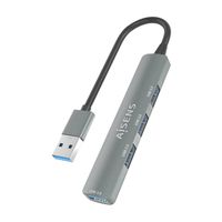 Miniatura 4 de HUB AISENS USB 3.0 ALUMINIO 1XUSB3.0 A/H 3XUSB2.0 A/H GRIS 10CM
