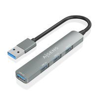 Miniatura 6 de HUB AISENS USB 3.0 ALUMINIO 1XUSB3.0 A/H 3XUSB2.0 A/H GRIS 10CM