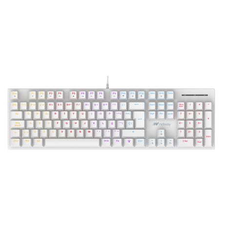 TECLADO MECANICO NETWAY GAMING XK840 BLANCO - Imagen 1 de 1 TECLADO MECANICO NETWAY GAMING XK840 BLANCO - Imagen 1 de 1