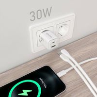 Miniatura 5 de CARGADOR AISENS GAN 30W 1XUSB-C PD3.0 QC4.0 1XUSB-A QC3.0 BLANCO