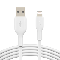Miniatura 1 de CABLE BELKIN CAA001BT1MWH  LIGHTNING A USB-A BOOST CHARGE 1m COLOR BLANCO