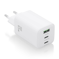 Miniatura 1 de CARGADOR AISENS GAN 65W 2XUSB-C PD3.0 QC4.0 1XUSB-A QC3.0 BLANCO