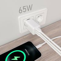 Miniatura 5 de CARGADOR AISENS GAN 65W 2XUSB-C PD3.0 QC4.0 1XUSB-A QC3.0 BLANCO