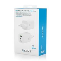 Miniatura 7 de CARGADOR AISENS GAN 65W 2XUSB-C PD3.0 QC4.0 1XUSB-A QC3.0 BLANCO