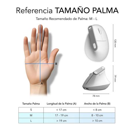 RATON SUBBLIM VERTICAL ERGO DUAL NATURE WHITE - Imagen 10 de 10 RATON SUBBLIM VERTICAL ERGO DUAL NATURE WHITE - Imagen 10 de 10