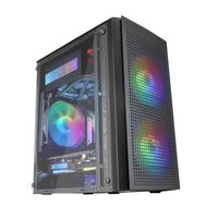 Miniatura 2 de Caja MARS GAMING  MC300 Caja PC Micro ATX Cristal Templado 3xVentilador FRGB NegroRGB Negro