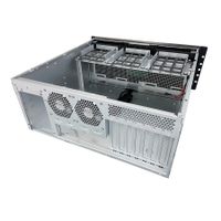 Miniatura 7 de CAJA RACK 19" UNYKAch UK51918 4U ATX COLOR PLATA NEGRO 3 BAHIAS 1x USB3.0 1xUSB-C F.A ATX/ REDUNDANT