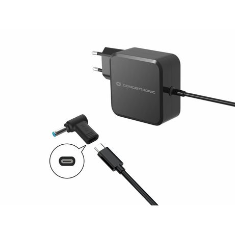 ADAPTADOR TIP CARGADOR CONCEPTRONIC USB-C A DC HP 4.5x3.0MM 18-20V - Imagen 3 de 5 ADAPTADOR TIP CARGADOR CONCEPTRONIC USB-C A DC HP 4.5x3.0MM 18-20V - Imagen 3 de 5
