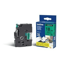 Tape/18mm black on green f P-Touch TZE