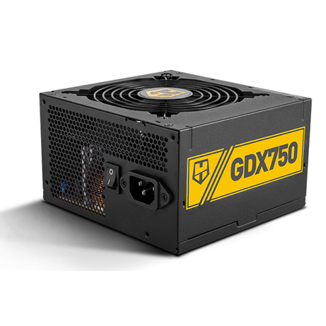 Fuente Alimentación 750W NOX Hummer GDX 750 80 PLUS Gold Non-Modular Negro - Imagen 1 de 6 Fuente Alimentación 750W NOX Hummer GDX 750 80 PLUS Gold Non-Modular Negro - Imagen 1 de 6