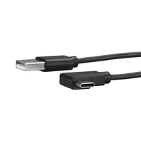 Miniatura 1 de Cable de 1m USB-A a USB-C Acodado a la Derecha - Cable Adaptador USB A a USB Tipo C en angulo a la Derecha