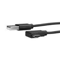 Miniatura 2 de Cable de 1m USB-A a USB-C Acodado a la Derecha - Cable Adaptador USB A a USB Tipo C en angulo a la Derecha