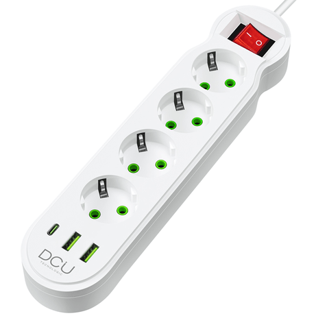REGLETA DCU 4 TOMAS + 3 PUERTOS USB 10.5W - Imagen 1 de 3 REGLETA DCU 4 TOMAS + 3 PUERTOS USB 10.5W - Imagen 1 de 3