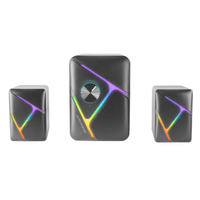 Miniatura 1 de ALTAVOCES 2.1 MARS GAMING RGB DINAMICO 35W 3D SURROUND NEGROS CONTROL DE VOLUMEN ALIM. USB JACK 3.5