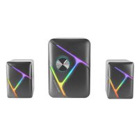 Miniatura 2 de ALTAVOCES 2.1 MARS GAMING RGB DINAMICO 35W 3D SURROUND NEGROS CONTROL DE VOLUMEN ALIM. USB JACK 3.5