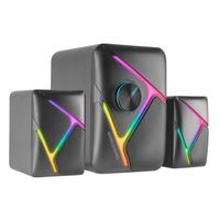 Miniatura 3 de ALTAVOCES 2.1 MARS GAMING RGB DINAMICO 35W 3D SURROUND NEGROS CONTROL DE VOLUMEN ALIM. USB JACK 3.5