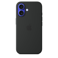 Miniatura 1 de iPhone 16 Silicone Case with MagSafe - Black