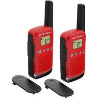 Miniatura 1 de MOTOROLA T42 Walkie Talkie 4Km 16CH Rojo