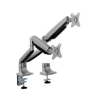 Miniatura 1 de SOPORTE MESA MONITOR EWENT EW1528 HASTA 35"  MAX.15G 2 BRAZOS PLATA