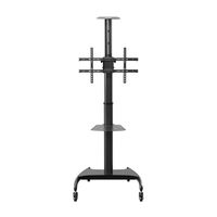 Miniatura 3 de AISENS Soporte de Suelo ECO con Ruedas y Manivela  Bandeja para DVD y Soporte de C  mara para Monitor TV 50Kg de 37 70  Negro