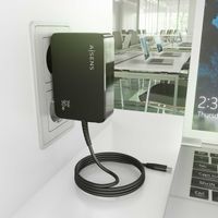 Miniatura 5 de AISENS ASCH 1PD90WL034 BK cargador de dispositivo m  vil Universal Negro Corriente alterna Interior