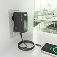 Miniatura 6 de AISENS ASCH 1PD90WL034 BK cargador de dispositivo m  vil Universal Negro Corriente alterna Interior