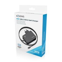Miniatura 7 de AISENS ASCH 1PD90WL034 BK cargador de dispositivo m  vil Universal Negro Corriente alterna Interior