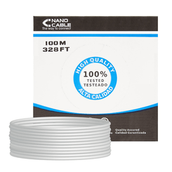 Bobina Cable RJ45 CAT5 UTP Rigido 100Mts