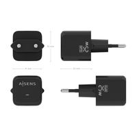 Miniatura 5 de CARGADOR AISENS GAN 25W 1XUSB-C PD3.0 QC4.0 NEGRO