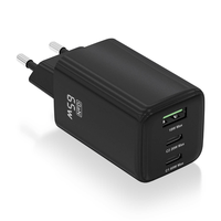 Miniatura 1 de CARGADOR AISENS GAN 65W 2XUSB-C PD3.0 QC4.0 1XUSB-A QC3.0 NEGRO
