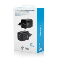 Miniatura 7 de CARGADOR AISENS GAN 65W 2XUSB-C PD3.0 QC4.0 1XUSB-A QC3.0 NEGRO