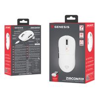 Miniatura 15 de RATON GAMING GENESIS ZIRCON 660 WIRELESS/CABLE/BT 12000 DPI BLANCO ULTRALIVIANO