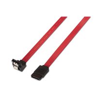 Miniatura 2 de CABLE AISENS SATA ACODADO CON ANCLAJES VELOCIDAD HASTA 3GBP S 0 5M ROJO A130 0156