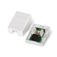 Miniatura 3 de ROSETA DE SUPERFICIE AISENS RJ45 CAT5E UTP 1XTOMA BLANCO A138-0296