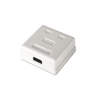 Miniatura 3 de ROSETA DE SUPERFICIE AISENS RJ45 CAT6 UTP 2XTOMAS BLANCO A139-0302