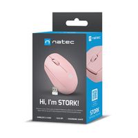 Miniatura 7 de RATON NATEC STORK OPTICO INALAMBRICO 1600 DPI ROSA