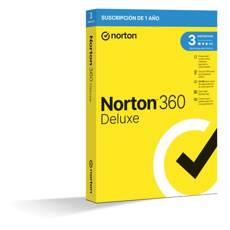 ANTIVIRUS NORTON 360 DELUXE 25GB ES 1 USER 3 DEVICE 12MO ATTACH - Imagen 3 de 3 ANTIVIRUS NORTON 360 DELUXE 25GB ES 1 USER 3 DEVICE 12MO ATTACH - Imagen 3 de 3