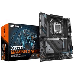 GIGABYTE AMD Placa Base X870 GAMING X WIFI7 - Compatible con CPUs AMD Ryzen 9000, 16+2+2 fases VRM, hasta 8000MHz DDR5 (OC), 1xPCIe 5.0 + 3xM.2, Wi-F GIGABYTE AMD Placa Base X870 GAMING X WIFI7 - Compatible con CPUs AMD Ryzen 9000, 16+2+2 fases VRM, hasta 8000MHz DDR5 (OC), 1xPCIe 5.0 + 3xM.2, Wi-F