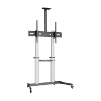 Miniatura 1 de SOPORTE SUELO AISENS RUEDAS BANDEJA DVD CAMARA MONITOR/TV 100KG 60-100