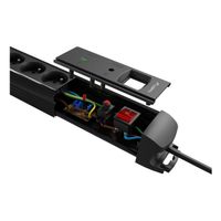 Miniatura 5 de REGLETA LANBERG SP1 5 TOMAS SCHUKO PROTECCION HASTA 2500W NEGRA 5M