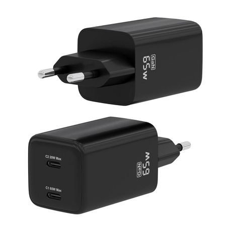 CARGADOR AISENS GAN 65W 2XUSB-C PD3.0 QC4.0 NEGRO - Imagen 4 de 7 CARGADOR AISENS GAN 65W 2XUSB-C PD3.0 QC4.0 NEGRO - Imagen 4 de 7