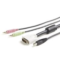 Miniatura 6 de Cable KVM 4 en 1 de 1 8m con DVI USB Audio y Microfono